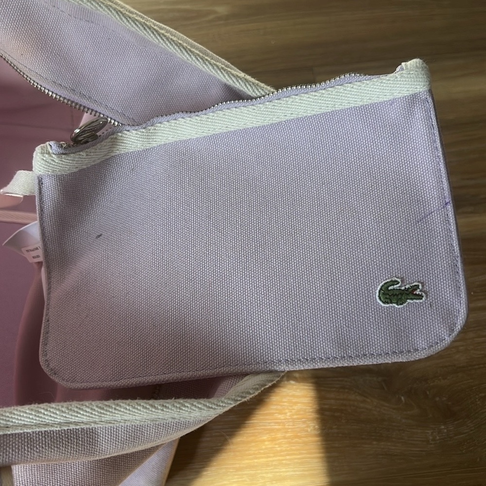LACOSTE Canvas Large Weekend Tote Bag - Picture 14 of 15